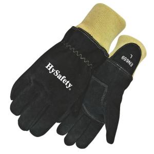 Quality Cowsplit Kevalr Wristlet Fireman Gloves Heat Resistance Classic High Protection wholesale