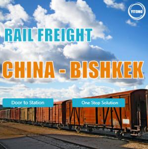 Quality Door To Station International Rail Freight Service From China To Bishkek Kyrgyzstan wholesale
