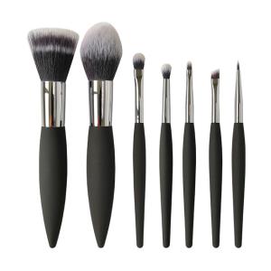 Quality 7 Pieces Luxury Travel Makeup Brush Set Easy Grip Durable Plastic Handle wholesale