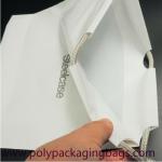 SGS White 0.07mm PE Drawstring Bag For Mobile Phone