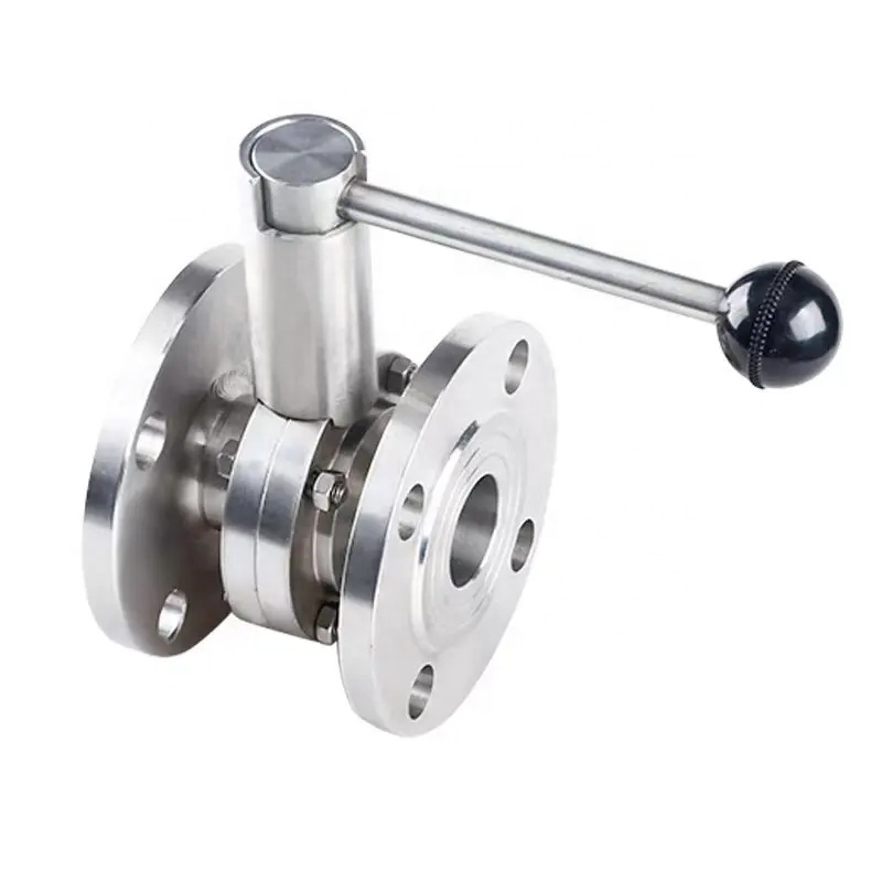 Stainless Steel Sanitary 304 316 DN150 Butterfly Valve 3A DIN