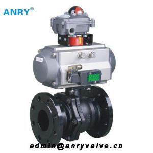 Quality SS304 SS316 Flanged RF Ball Valve 3/4''-12'' Pneumatic Through - Way wholesale