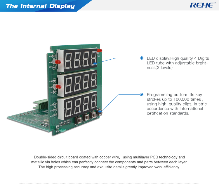 Three phase digital intelligent voltage meter voltmeter panel meter