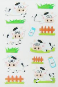 Quality Cute Windows Decor Custom Puffy Stickers 3D Design Japanese Style wholesale