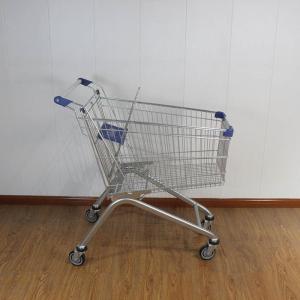 Quality 125L Retail Galvanized European Market Supermarket Shopping Trolley wholesale