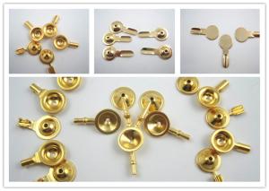 Quality Reusable Gold Plated Electrodes , Gold Cup Electrodes TPU Cables Material wholesale
