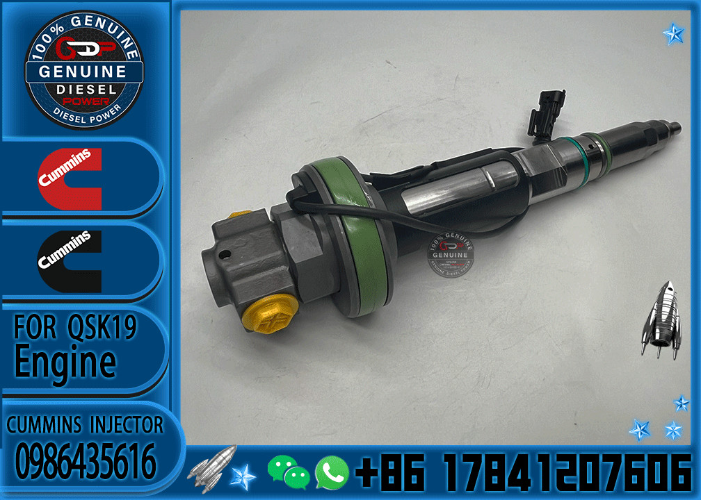 Fuel Injector 0986435616 0986435905 0986435612 0986435611 For QSK19 QSK38 QSK50 QSK60 Engine