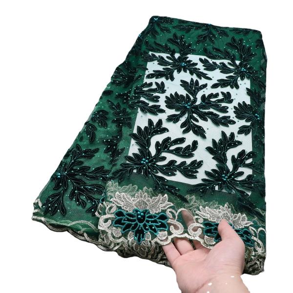 Other Decoration Supoo Tulle Lace with Velvet African Lace/Senegal Fabric