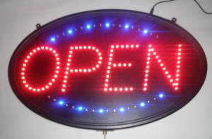 China Led Open sign oval on sale
