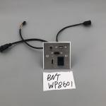 Multimedia 86mm*86mm aluminum drawing panel wall socket