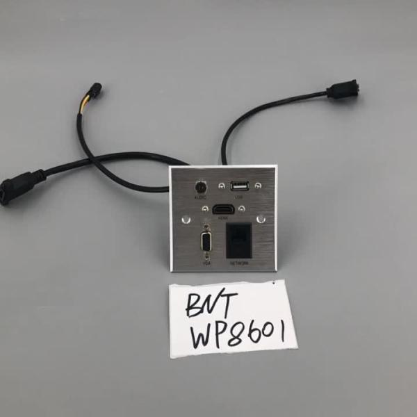Multimedia 86mm*86mm aluminum drawing panel wall socket