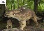 Durable Simulated Animatronic Giant Dinosaur Model Mother And Dinosaur Baby