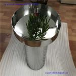 modern furniture brushed stainless steel metal coffee table and chairs for