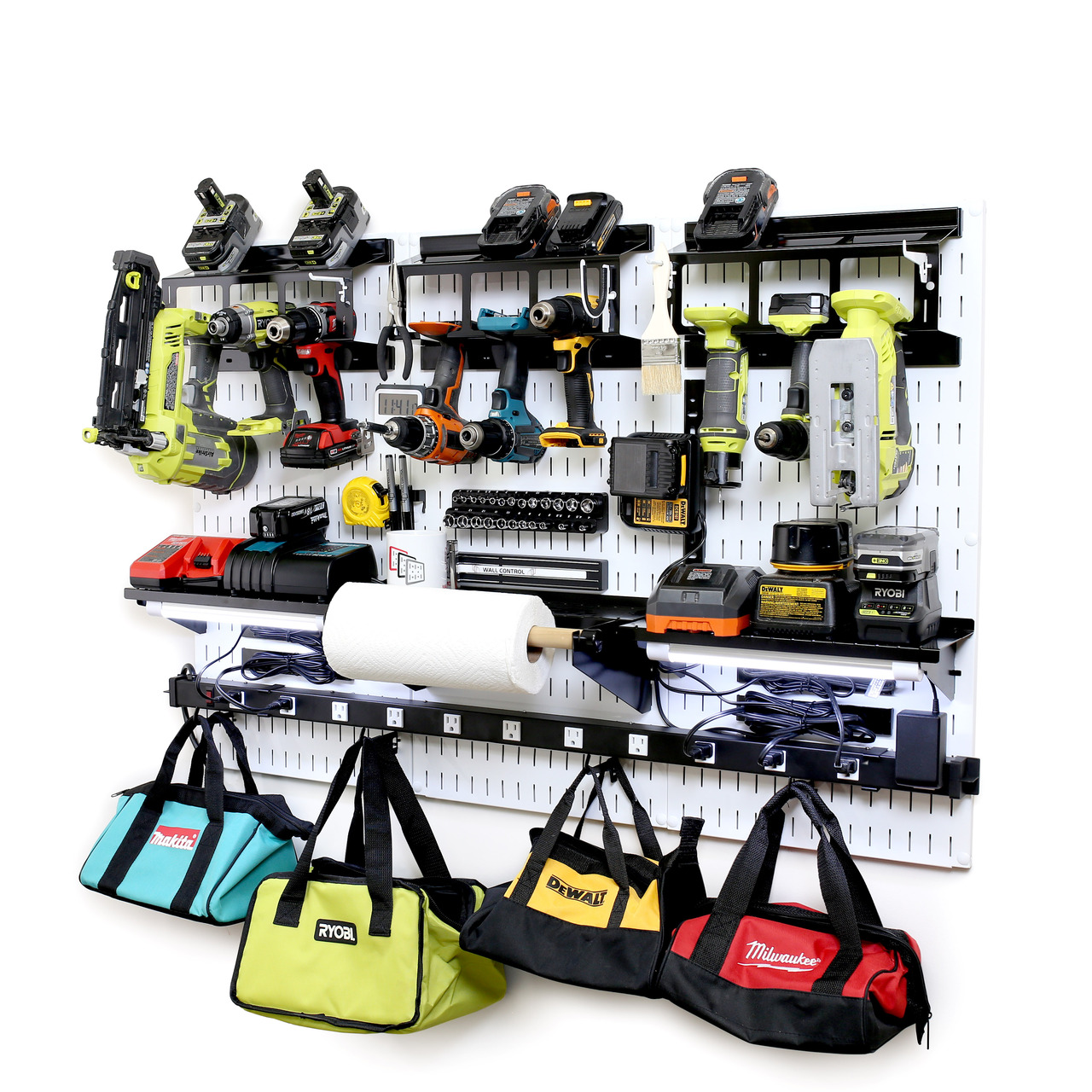 Wall Mounted Cordless Drill Rack Metal Type Iron Customized Tool Storage Holder Shelf