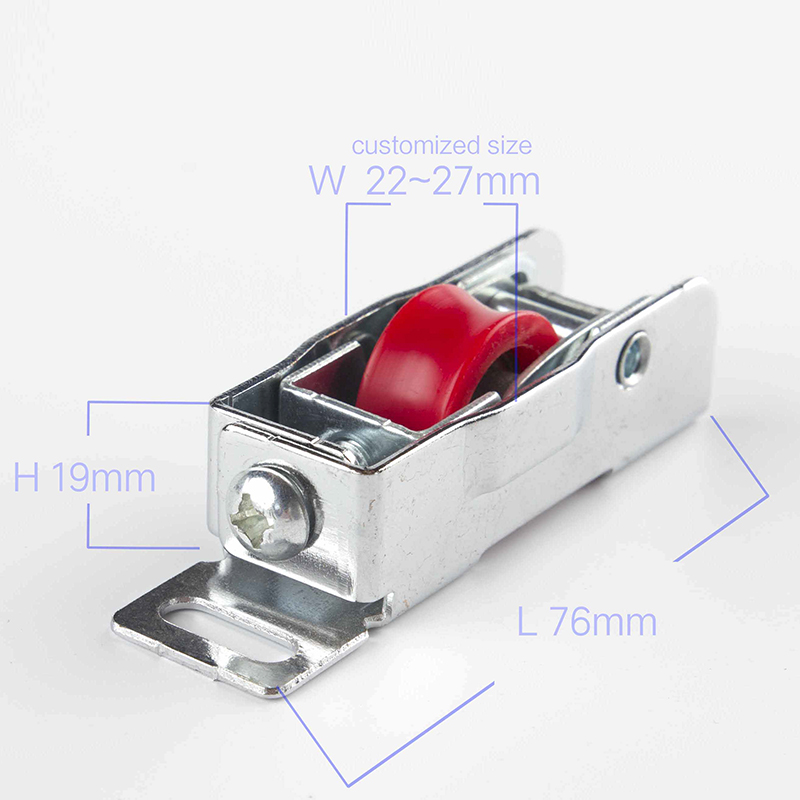 Iron External Frame Material Aluminium Door and Window with Pulley Sliding Rollers