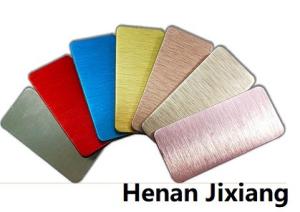 Quality Interior Decoration AA1100 18um Brushed Aluminum Composite Panel wholesale