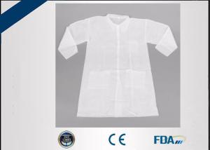Quality Economical Disposable Medical Protective Clothing , Disposable Visitor Coats wholesale
