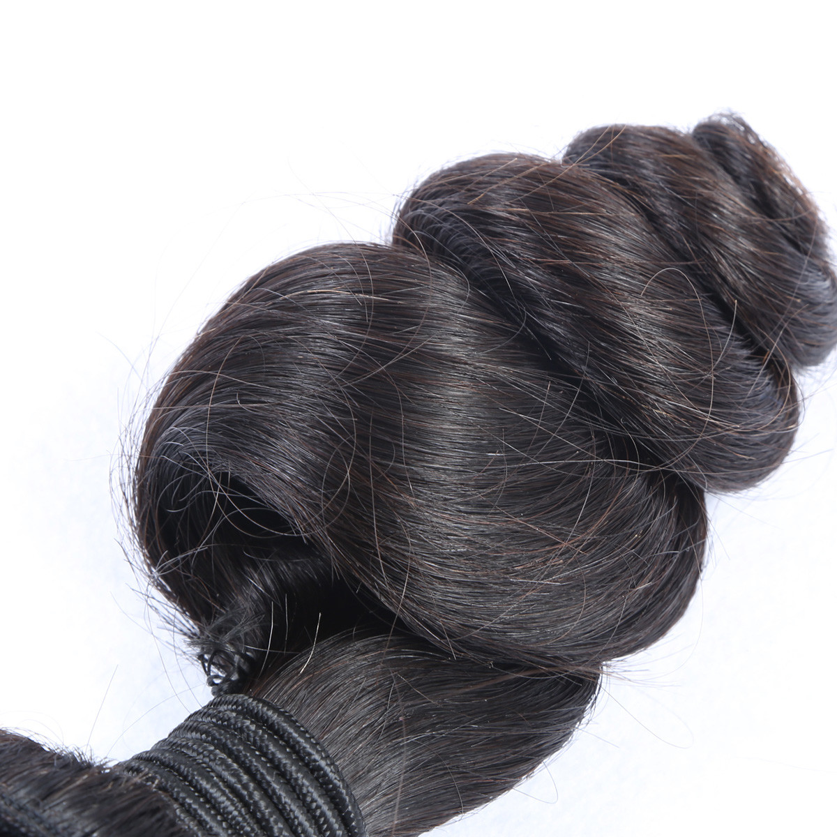 Virgin brazilian unprocessed wholesale Loose wave popular hair weft natural black