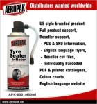 Non Corrosion 300ml Car Tire Sealant / Motorcycle Tyre Sealer And Inflator