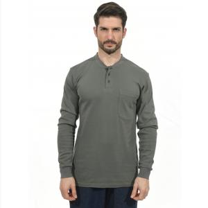 Quality Welder Cotton Flame Resistant Long Sleeve Shirts With Buttons CAT2 wholesale