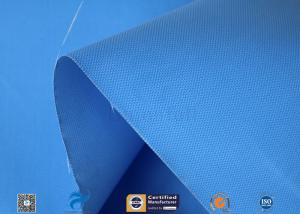 Quality 0.5mm 15oz Blue Silicone Coated Fiberglass Fabric For Auto Part Insulation wholesale