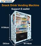 Coin Operated 24 Hours Self Service Snack Food Vending Machine