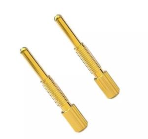 Quality CNC Machining Brass Pogo Pin Test Fixture Threaded 12A Nickel Plating wholesale