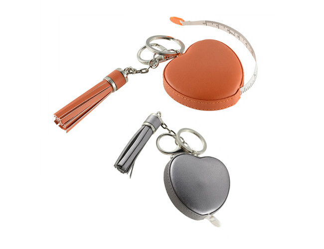 Laser Engraving Retractable Tape Measure Heart Tassels Strap Souvenir Gift