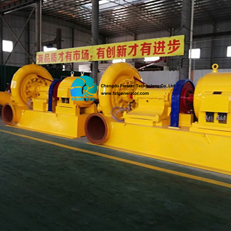 Alternative Energy Micro Hydroelectric Generator , Dam Turbine Generator Yellow Color