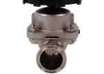 Fast Assembly Sanitary Diaphragm Valves , TP 316L 3 Way Diaphragm Valve