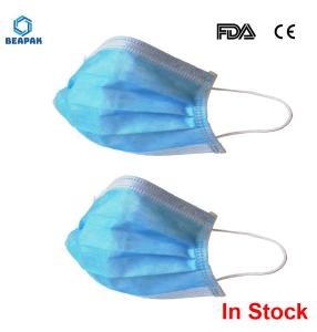 Quality Protection and Personal Health Professional 3 Ply Face Mask Waterproof Disposable Earloop wholesale