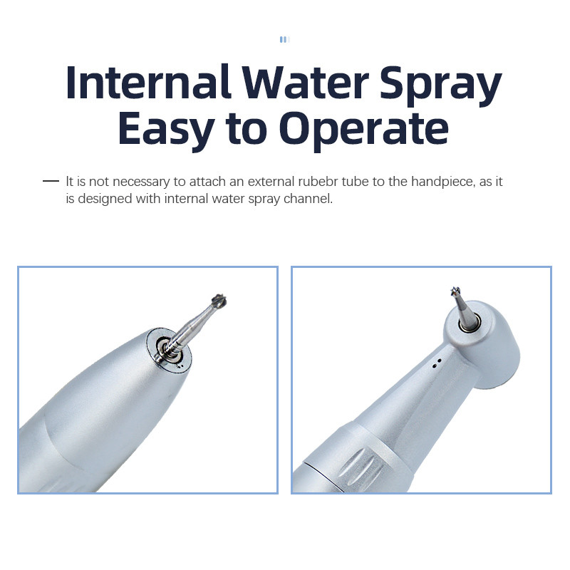 25000rpm Dental Handpiece Set Internal Water Spray Air Motor Contra Angle Straight