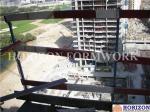 Safety Concrete Formwork Systems Guardrail Post 1.7m Galvanized Finishing