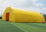 Yellow Ground Inflatable Dome Commercial Event Tent PVC Coated Tarpaulin