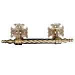 H023 Zamak coffin rocker handles metal casket decoration manillas ataudes