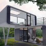 Apple Cabin Villa 20ft Double Floor Glass Landscape Sliding Window