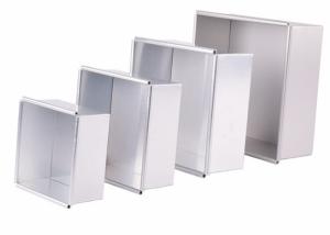 Quality Square Live Removable Bottom Cake Pan / SGS Aluminium Baking Moulds wholesale