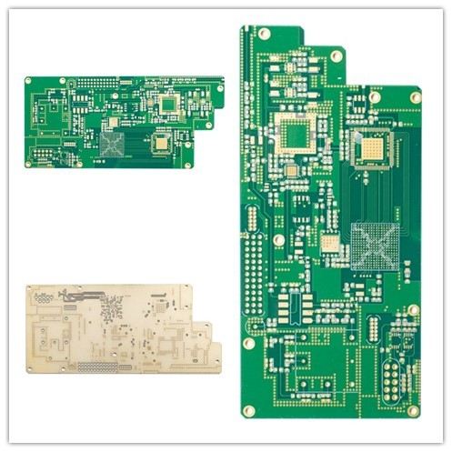 FR4 BGA Quick Turn PCB Boards 6 Layer 8mil Green Solder Mask Big Au Area