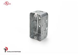Quality TOPELE 4”X2”, 1 -1/2' Deep Single Gang Wiring Handy Box, Six 1/2&quot; Knockouts wholesale