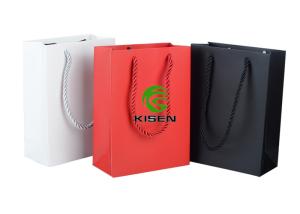 Quality Paper Gift Retail Shop Bags With Handles Lightweight Custom Size / Color wholesale