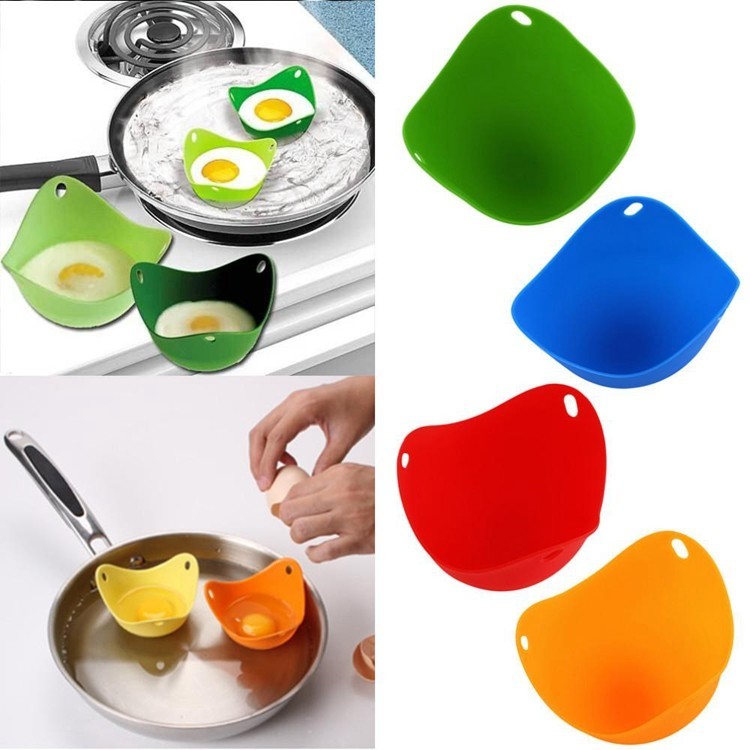 factory price 018 egg poacher as seen on tv 2018 holder Silicone Boiled Egg Cooker