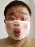 China hot 3D printing funny cotton face mask