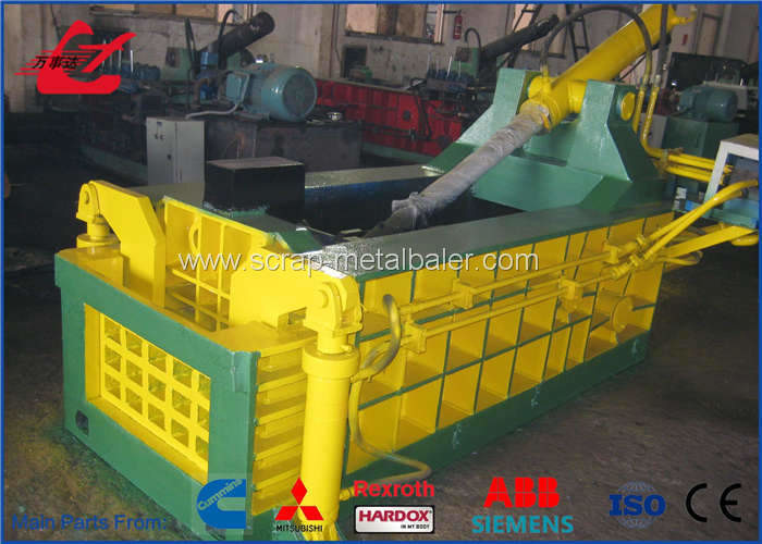 Manual Valve Control Hydraulic Scrap Baling Press 160 Ton Press force