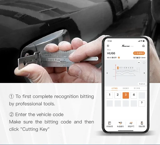 Xhorse Dolphin XP005 Key Cutting Machine V1.7.0 Works on Phone Application Via Bluetooth compatible