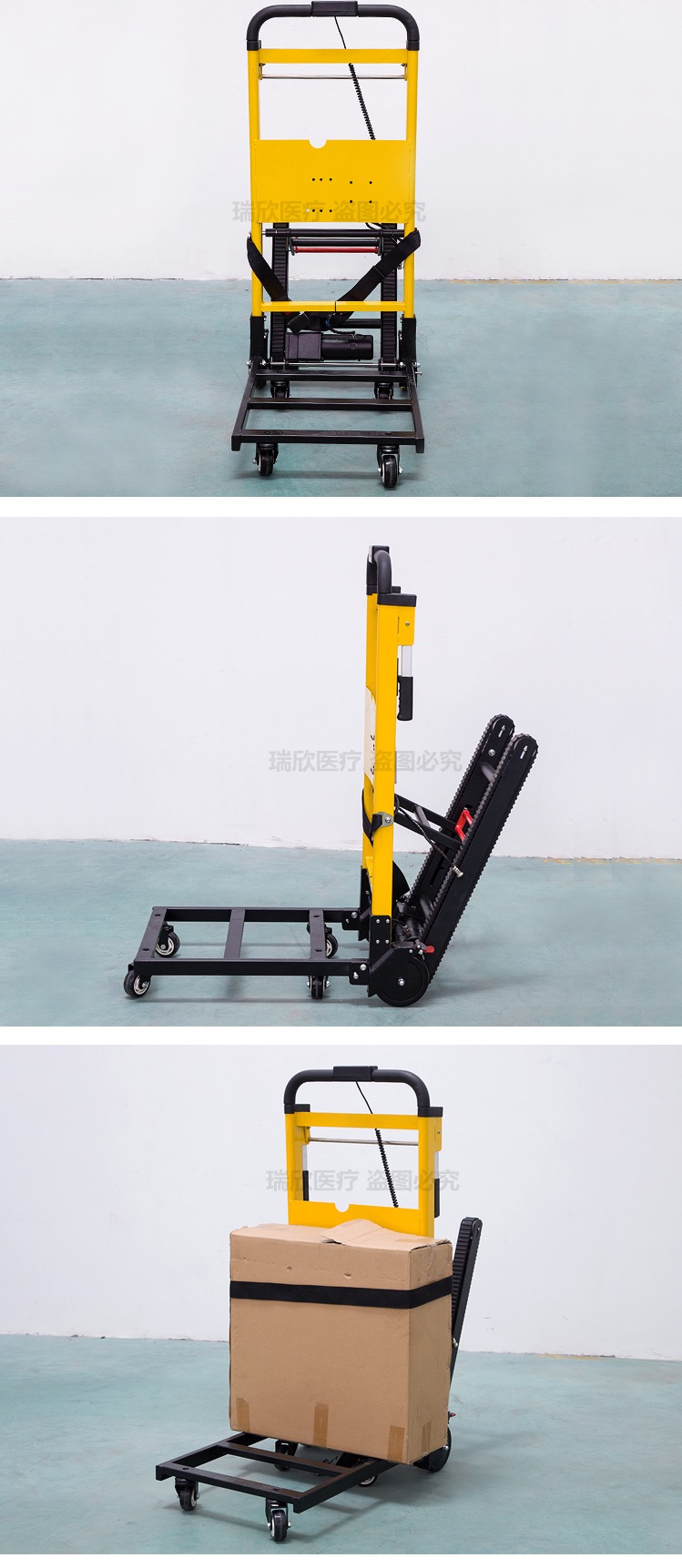 CE Certificate Aluminum Alloy Electric Stair Chair Lifting Vehicle for Hospital Family