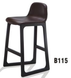 Quality North Europe style black wood bar chair furniture wholesale