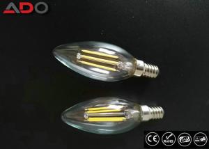 Quality Triac Dimmable Power Saving Light Bulbs 35 * 98mm E14 / E12 C35 Candle Shape wholesale
