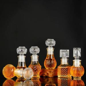 Quality Wine Crystal Glass Bottles ISO9001 1.76oz To 8.8oz wholesale
