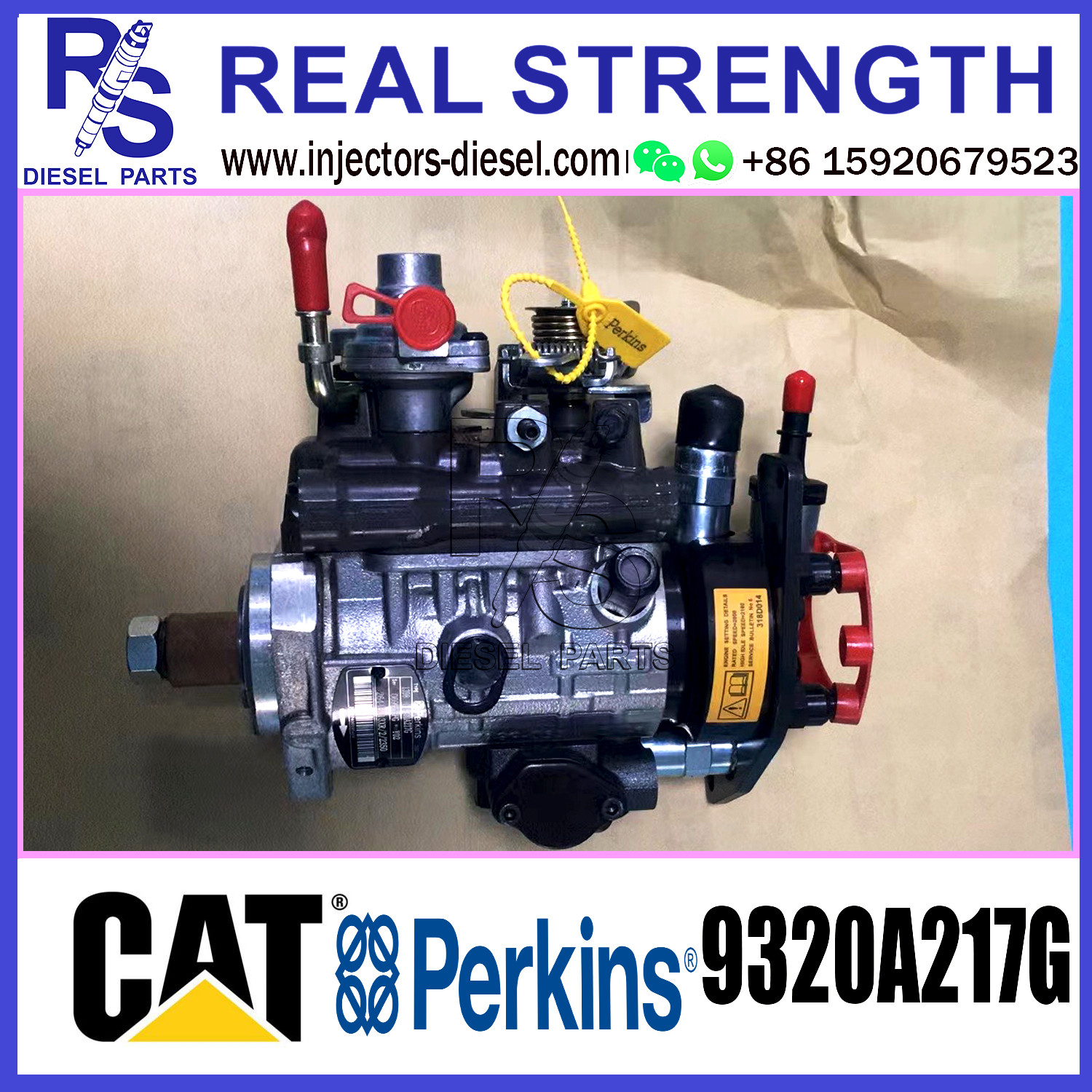Delphi 4 Cylinder Fuel Injection Pump 9320A210G 9320A217G 9323A350 For Perkins DP210 /DP310 Engine