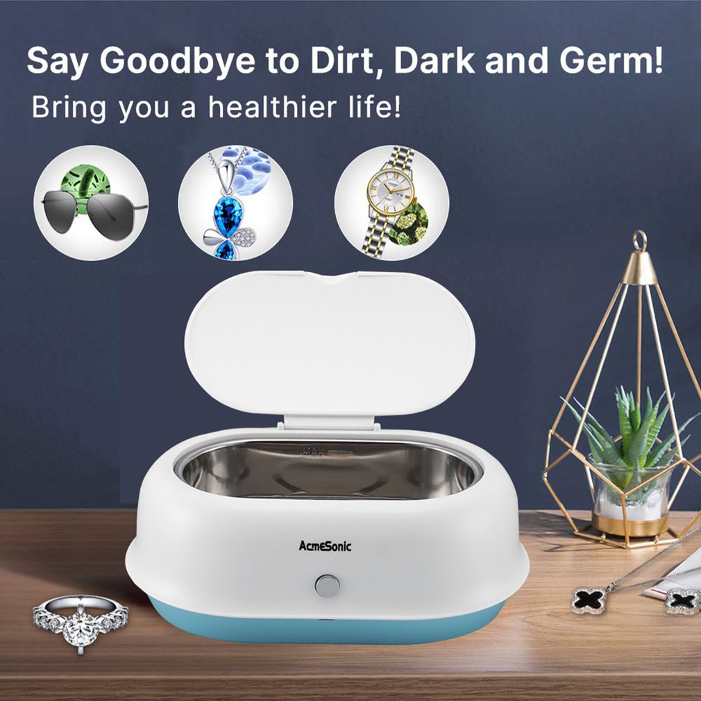 35W Household Ultrasonic Cleaner Necklace Watch Ultrasonic Home Jewelry Cleaner